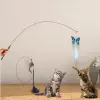 Vantuzlu Tüylü Zilli Olta Kedi Oyuncağı 2 Oltalı