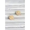 Vintage Model Gold Renk Düğme veya Manşet Broşu