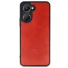Vivo Y18 Kılıf Aras Deri Kapak - Kırmızı