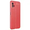 Vivo Y21s Kılıf Auto Focus Kapak - Kırmızı