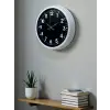 White Pure Contrast 40 Cm Metal Duvar Saati