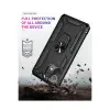 Xiaomi Mi 11 Lite Kılıf Sofya Yüzüklü Silikon Kapak - Siyah