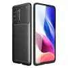 Xiaomi Poco F3 Kılıf Auto Focus Karbon Kapak - Siyah