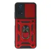 Xiaomi Poco M4 Pro 4g Kılıf Pars Lens Yüzüklü Silikon - Kırmızı