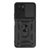 Xiaomi Poco X3 Gt Kılıf Pars Lens Yüzüklü Silikon - Siyah