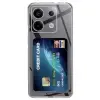 Xiaomi Poco X6 Kılıf Kart Şeffaf Silikon - Şeffaf