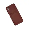 Xiaomi Pocophone M3 Kılıf Kelvin Kartvizitli Silikon - Bordo