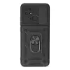 Xiaomi Redmi 10c Kılıf Pars Lens Yüzüklü Silikon - Siyah