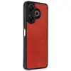 Xiaomi Redmi 13 4g Kılıf Aras Deri Kapak - Kırmızı