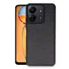 Xiaomi Redmi 13c Kılıf Aras Deri Kapak - Siyah