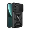 Xiaomi Redmi 13c Kılıf Pars Lens Yüzüklü Silikon - Siyah