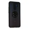 Xiaomi Redmi 9 Kılıf Montreal Yüzüklü Silikon Kapak - Siyah