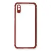 Xiaomi Redmi 9a Kılıf Miami Şeffaf Silikon - Fuşya