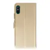Xiaomi Redmi 9a Kılıf Trend S Plus Kapaklı Kılıf - Gold