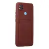Xiaomi Redmi 9c Kılıf Kelvin Kartvizitli Silikon - Bordo