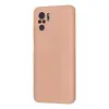 Xiaomi Redmi Note 10 Kılıf Nano İçi Kadife Silikon - Pudra