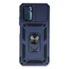 Xiaomi Redmi Note 10 Kılıf Pars Lens Yüzüklü Silikon - Lacivert