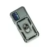 Xiaomi Redmi Note 10 Kılıf Pars Lens Yüzüklü Silikon - Yeşil