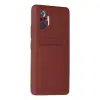 Xiaomi Redmi Note 10 Pro Kılıf Kelvin Kartvizitli Silikon - Bordo