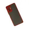 Xiaomi Redmi Note 10 Pro Kılıf Montreal Silikon Kapak - Kırmızı