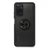 Xiaomi Redmi Note 11 Kılıf Montreal Yüzüklü Silikon Kapak - Siyah