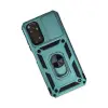 Xiaomi Redmi Note 11 Kılıf Pars Lens Yüzüklü Silikon - Yeşil