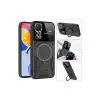 Xiaomi Redmi Note 11 Pro Kılıf Joy Lens Standlı Kapak - Mor