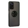 Xiaomi Redmi Note 11 Pro Kılıf Montreal Yüzüklü Silikon Kapak - Siyah