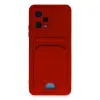 Xiaomi Redmi Note 12 4g Kılıf Kelvin Kartvizitli Silikon - Kırmızı