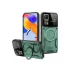 Xiaomi Redmi Note 12 Pro 4g Kılıf Joy Lens Standlı Kapak - Koyu Yeşil