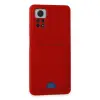 Xiaomi Redmi Note 12 Pro 4g Kılıf Kelvin Kartvizitli Silikon - Kırmızı
