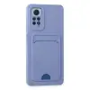 Xiaomi Redmi Note 12 Pro 4g Kılıf Kelvin Kartvizitli Silikon - Lila