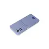 Xiaomi Redmi Note 12 Pro 4g Kılıf Kelvin Kartvizitli Silikon - Lila