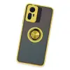 Xiaomi Redmi Note 12s Kılıf Montreal Yüzüklü Silikon Kapak - Sarı