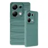 Xiaomi Redmi Note 13 Pro 4g Kılıf Bibercas Silikon Kapak - Koyu Yeşil