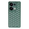 Xiaomi Redmi Note 13 Pro 4g Kılıf Petek Silikon Kapak - Koyu Yeşil