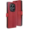 Xiaomi Redmi Note 14 Pro 4g Kılıf Trend S Plus Kapaklı Kılıf - Kırmızı