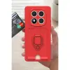 Xiaomi Redmi Note 14 Pro Plus Kılıf Zuma Kartvizitli Yüzüklü Silikon - Siyah