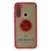 Xiaomi Redmi Note 8 Kılıf Montreal Yüzüklü Silikon Kapak - Kırmızı