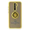 Xiaomi Redmi Note 8 Pro Kılıf Montreal Yüzüklü Silikon Kapak - Sarı