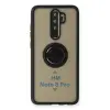 Xiaomi Redmi Note 8 Pro Kılıf Montreal Yüzüklü Silikon Kapak - Siyah