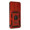 Xiaomi Redmi Note 8 Pro Kılıf Pars Lens Yüzüklü Silikon - Kırmızı