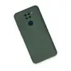 Xiaomi Redmi Note 9 Kılıf Nano İçi Kadife Silikon - Koyu Yeşil