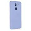 Xiaomi Redmi Note 9 Kılıf Nano İçi Kadife Silikon - Lila
