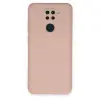 Xiaomi Redmi Note 9 Kılıf Nano İçi Kadife Silikon - Pudra