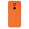 Xiaomi Redmi Note 9 Kılıf Nano İçi Kadife Silikon - Turuncu