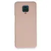Xiaomi Redmi Note 9 Pro Kılıf Nano İçi Kadife Silikon - Pudra