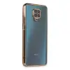 Xiaomi Redmi Note 9 Pro Kılıf Razer Lensli Silikon - Gold