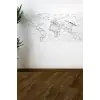 Yazılabilir Dünya Haritası Manyetik Duvar Stickerı 110 x 56 cm