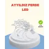 Yıldız Ay Tasarımlı Prizli Perde Led Işık İç Mekan Dekoru